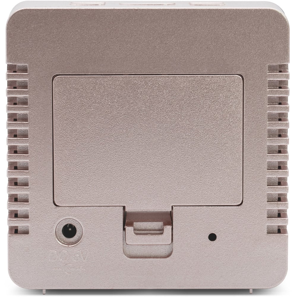 Lexington LED Cubed Alarm Clock - Rose Gold