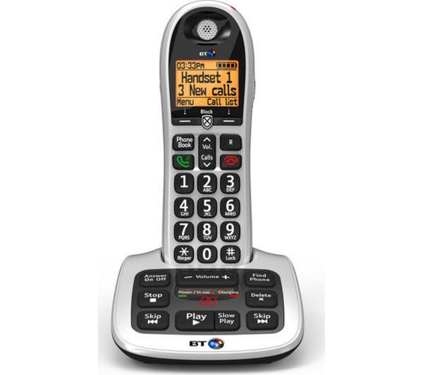 BT4600 BIG BUTTON SINGLE TELEPHONE ANSWERPHONE