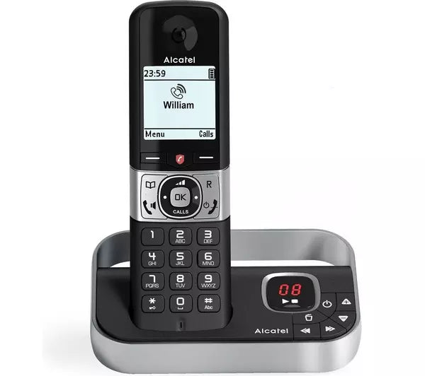 F890 SINGLE DECT PHONE WITH ANSWER MACHINE & CALL BLOCK