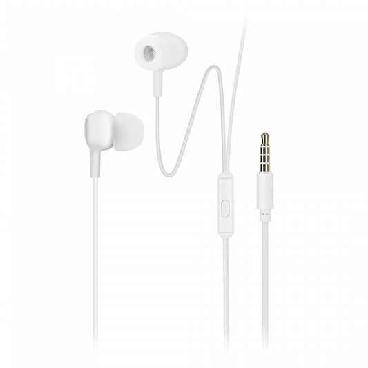 MOBILE BUDS EARPHONES WITH REMOTE & MIC WHIT