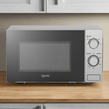 20 LITRE 800W MANUAL MICROWAVE STAINLESS STEEL
