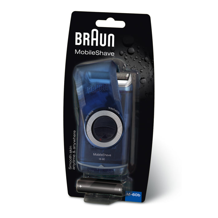 MOBILESHAVE SMART FOIL BATTERY SHAVER BLUE
