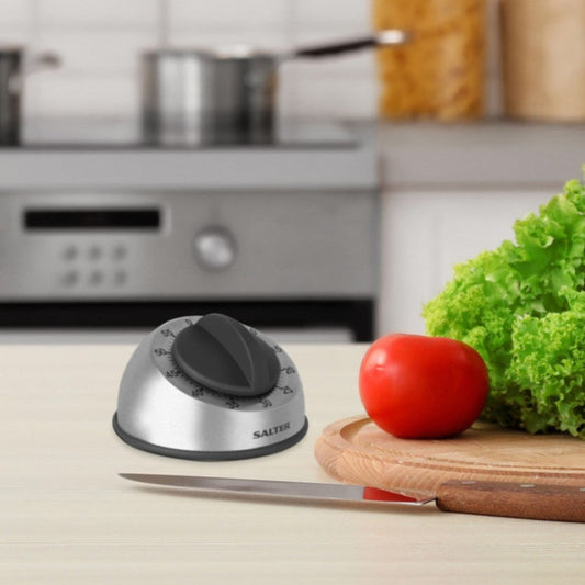 60 MIN MECHANICAL TIMER STAINLESS STEEL