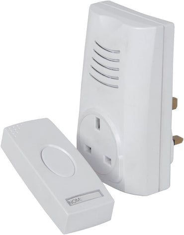 80m Wirefree Plug In Door Chime White