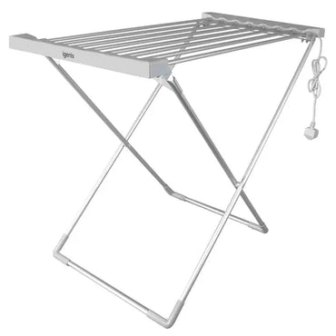 120W Foldable Heated Airer Silver