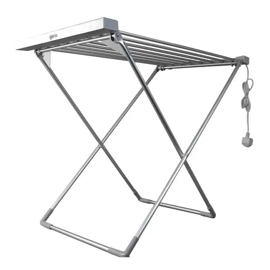 120W Foldable Heated Airer Silver