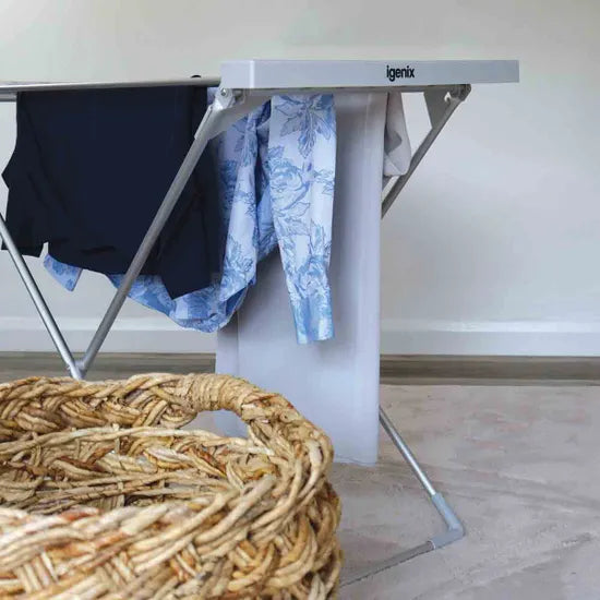 120W Foldable Heated Airer Silver