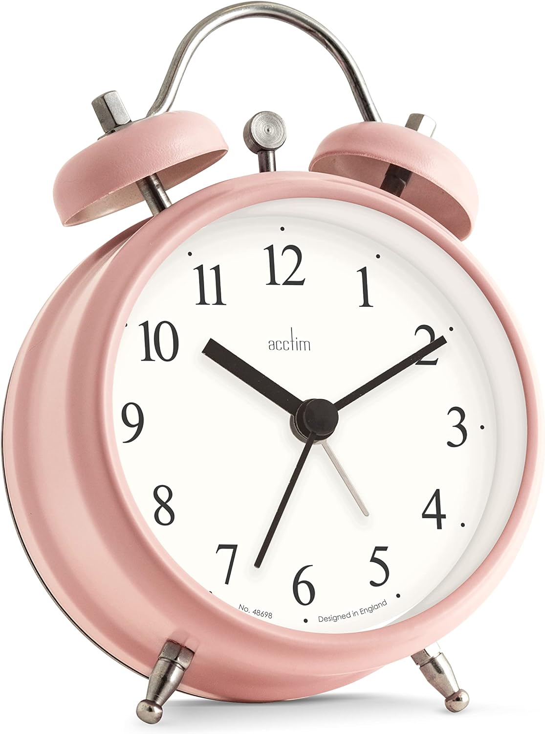 HAVEN FAUX BELL ALARM CLOCK PINK GRAPEFRUIT