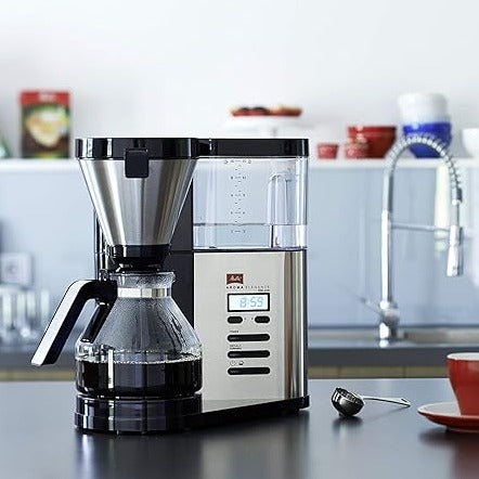 AromaElegance Deluxe Filter Coffee Machine - Black & Stainless Steel