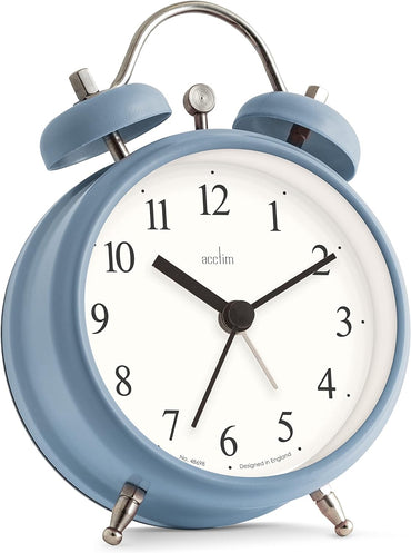 HAVEN FAUX BELL ALARM CLOCK FRENCH BLUE