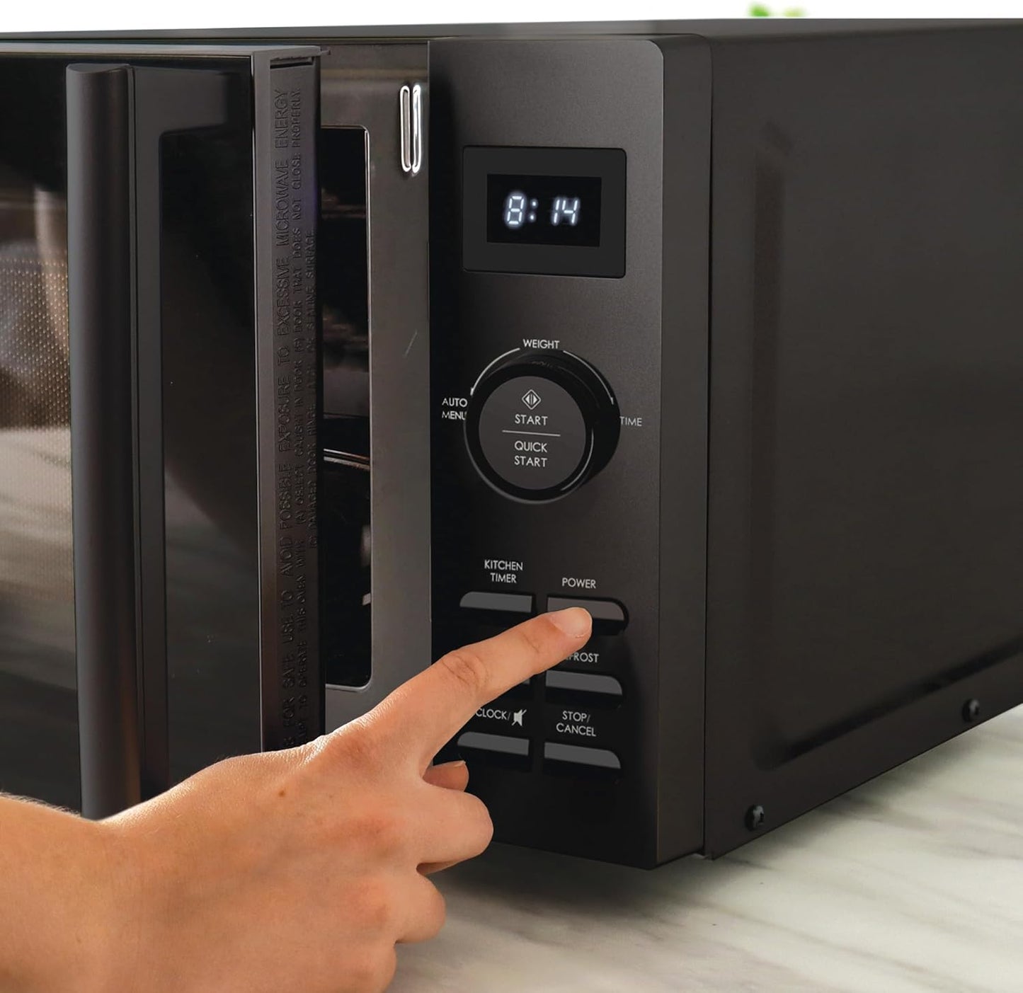 20L 800W Digital Solo Microwave Black