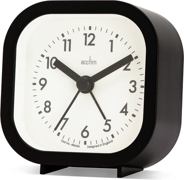 ROBYN SQUARE ALARM CLOCK BLACK