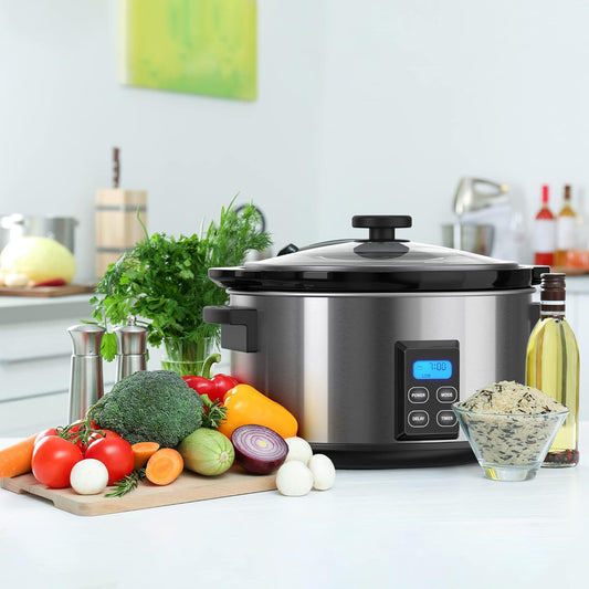 JAMES MARTIN 4.7L DIGITAL SLOW COOKER S/S