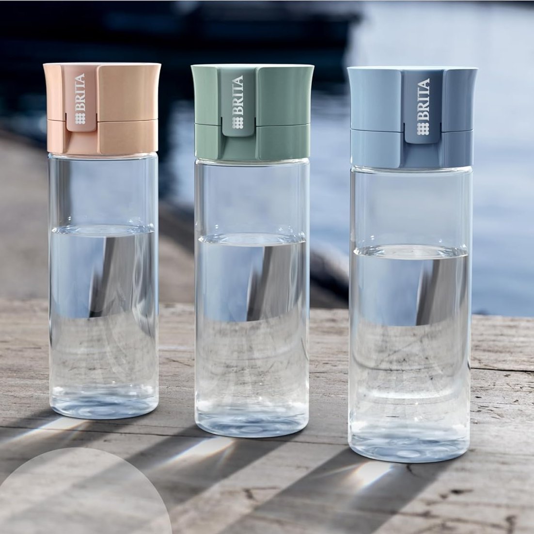 Pastel Green Water Filter Bottle