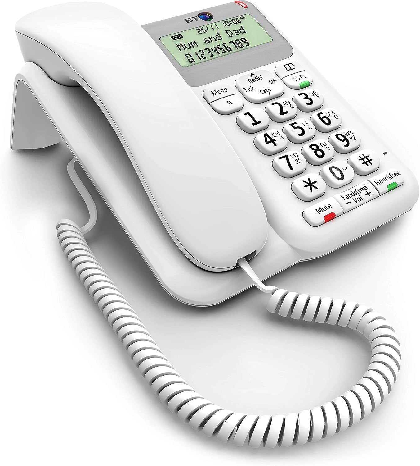 DECOR 2200 WHITE CORDED FULLY FEATURED PHONE