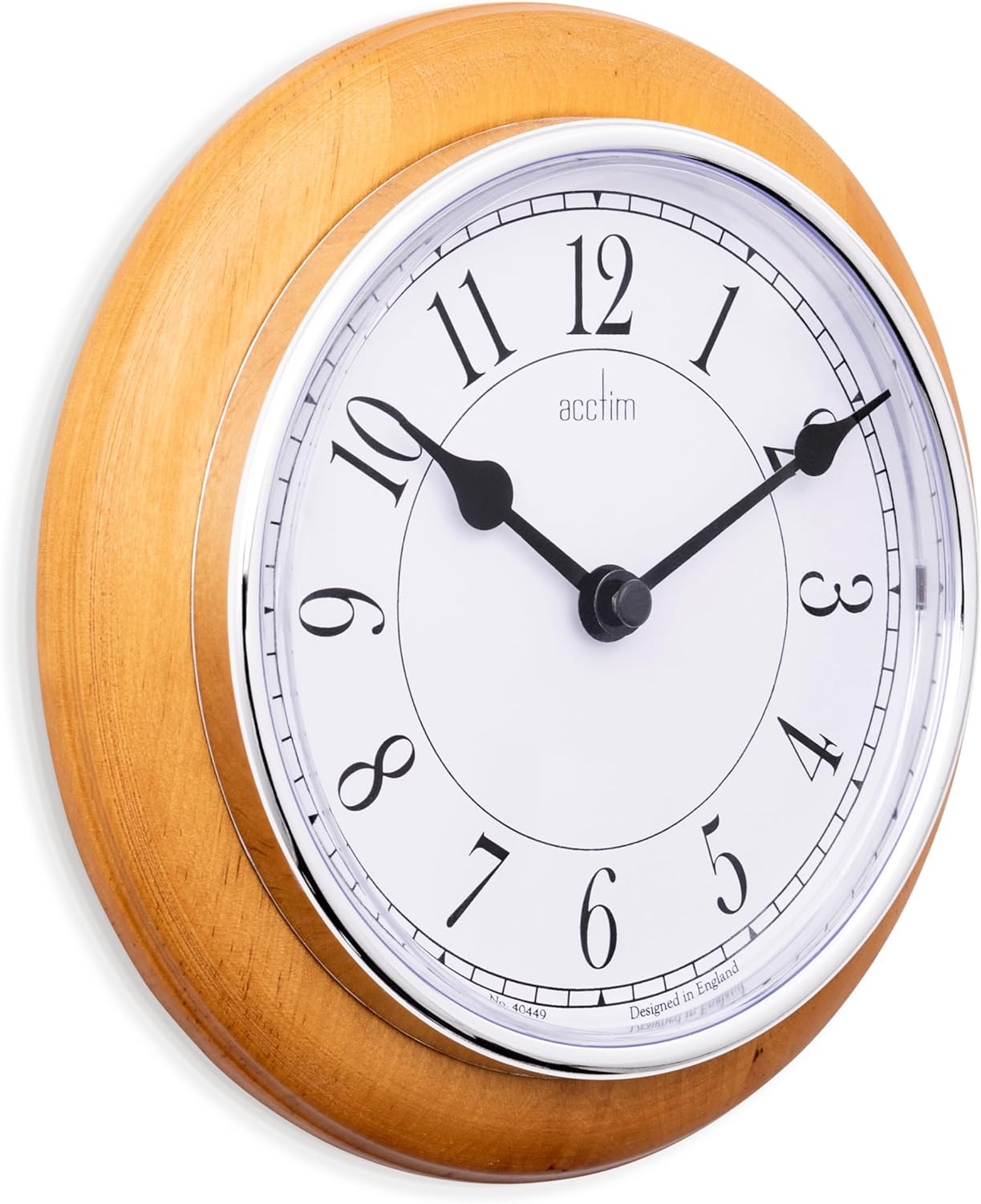 NEWTON LIGHT WOOD WALL CLOCK