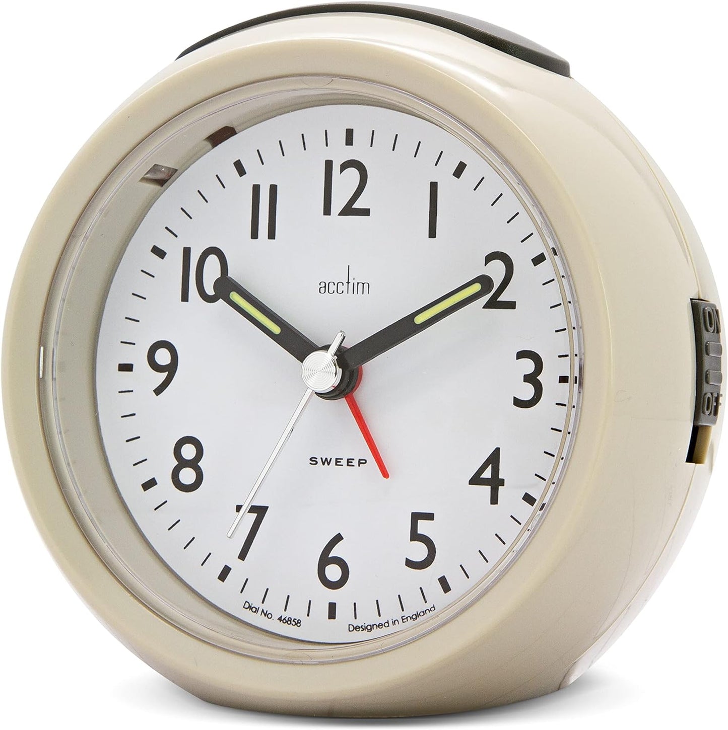GRACE NON-TICKING ALARM CLOCK EARL GREY