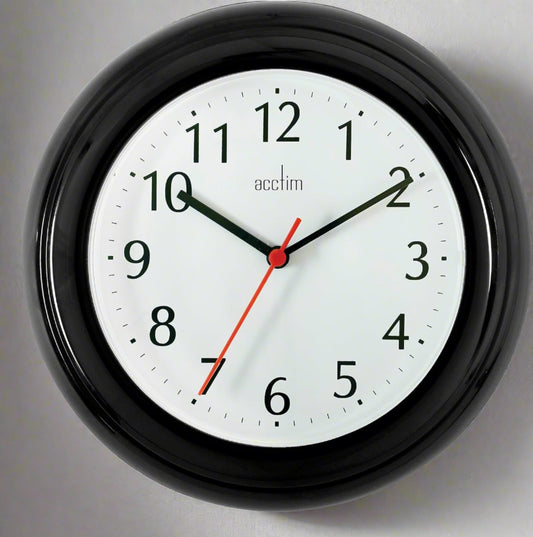 WYCOMBE WALL CLOCK BLACK