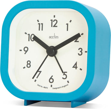ROBYN SQUARE ALARM CLOCK WHITE SKY