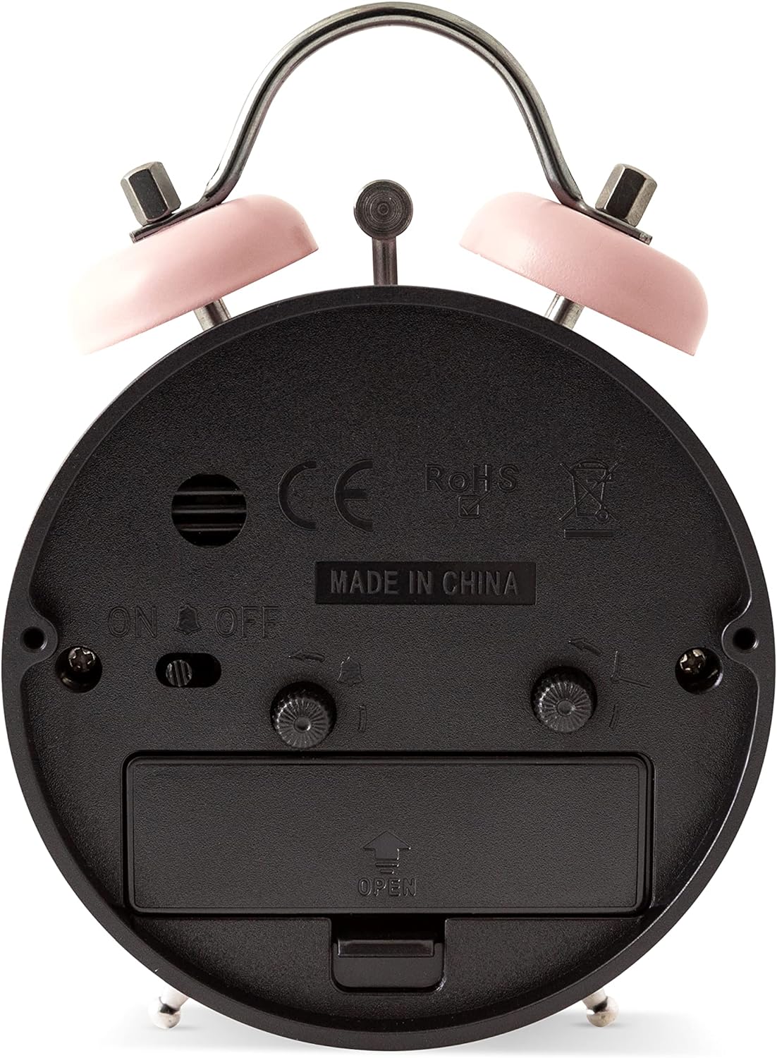 HAVEN FAUX BELL ALARM CLOCK PINK GRAPEFRUIT