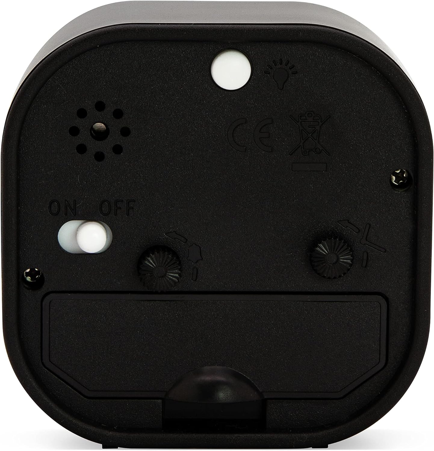 ROBYN SQUARE ALARM CLOCK BLACK