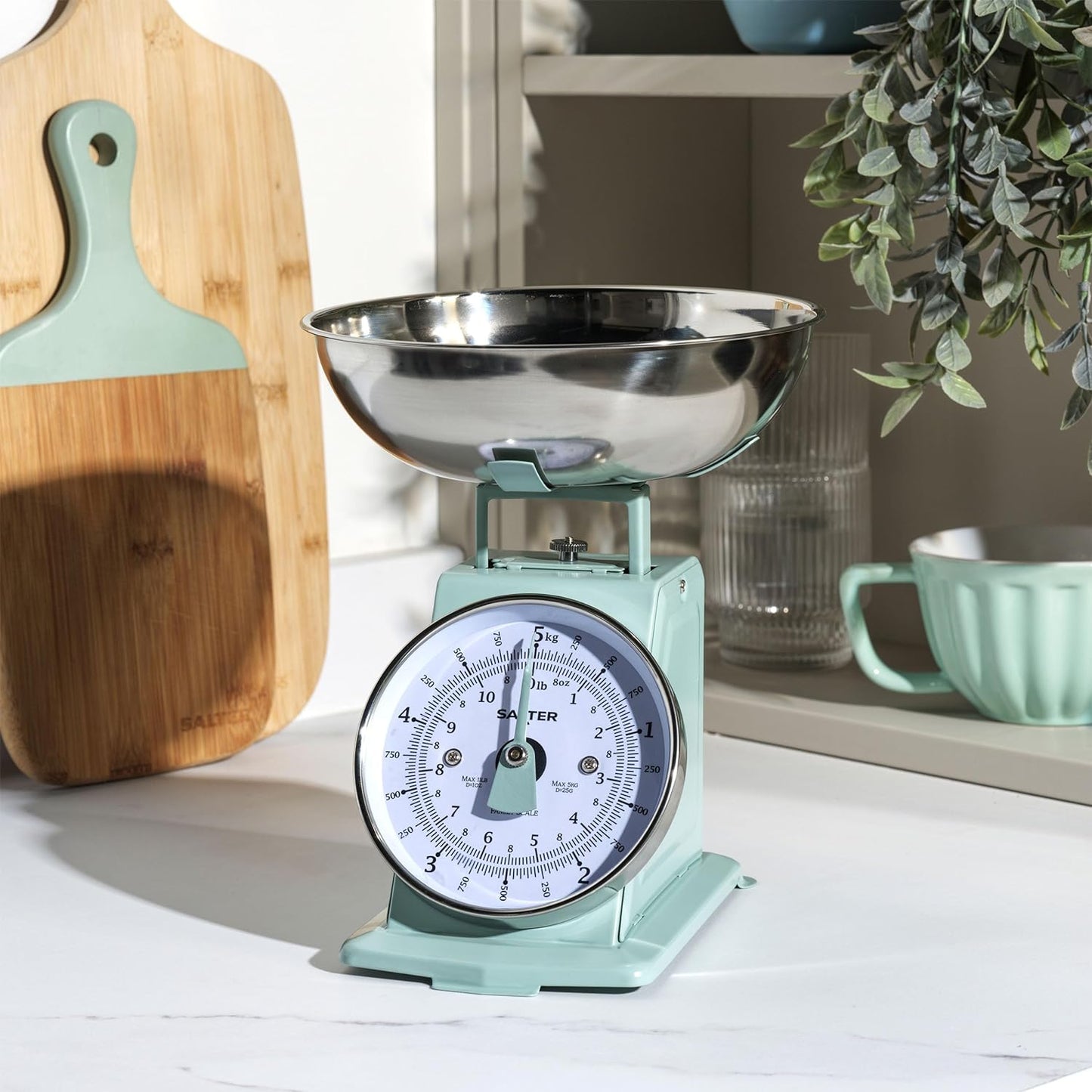 5KG TIMELESS MECHANICAL KITCHEN SCALE SAGE