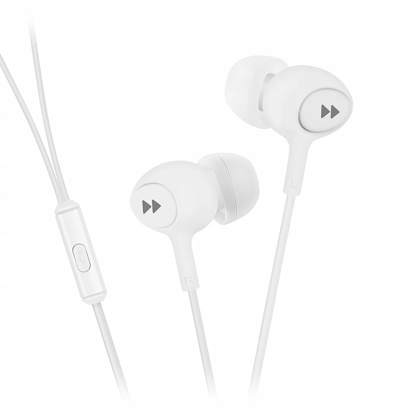 MOBILE BUDS EARPHONES WITH REMOTE & MIC WHIT
