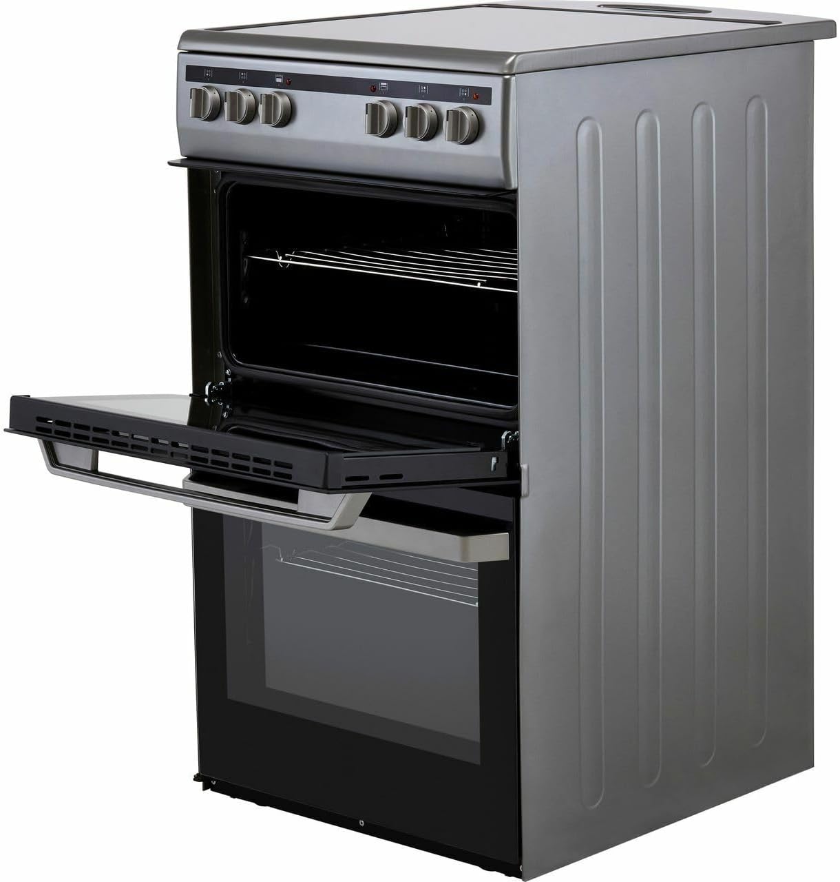 Amica Electric Double Cavity Cooker With Ceramic Hob 50cm
