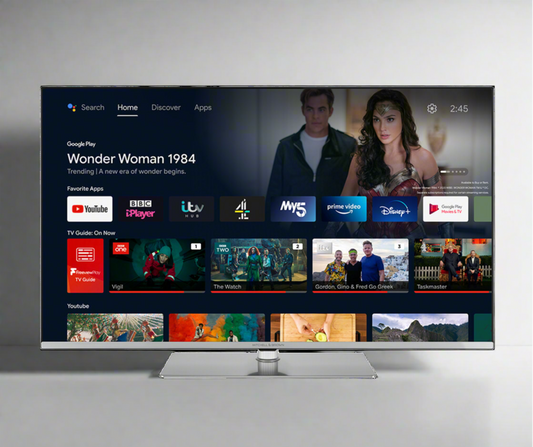 55Inch PREM PLUS QLED 4K UHD B/LESS SMART ANDROID TV