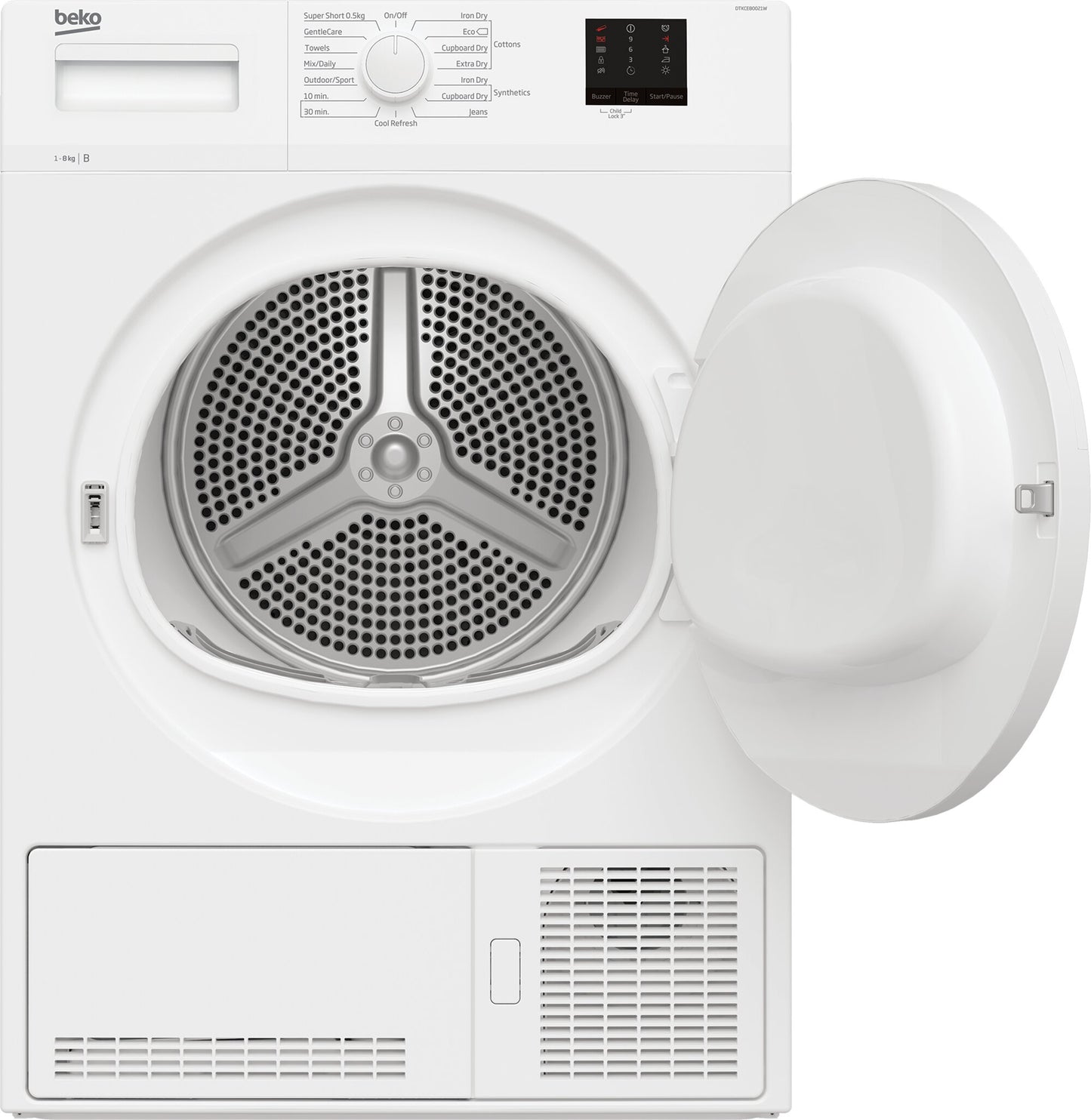 Beko 8Kg Condenser Tumble Dryer - White - B Rated