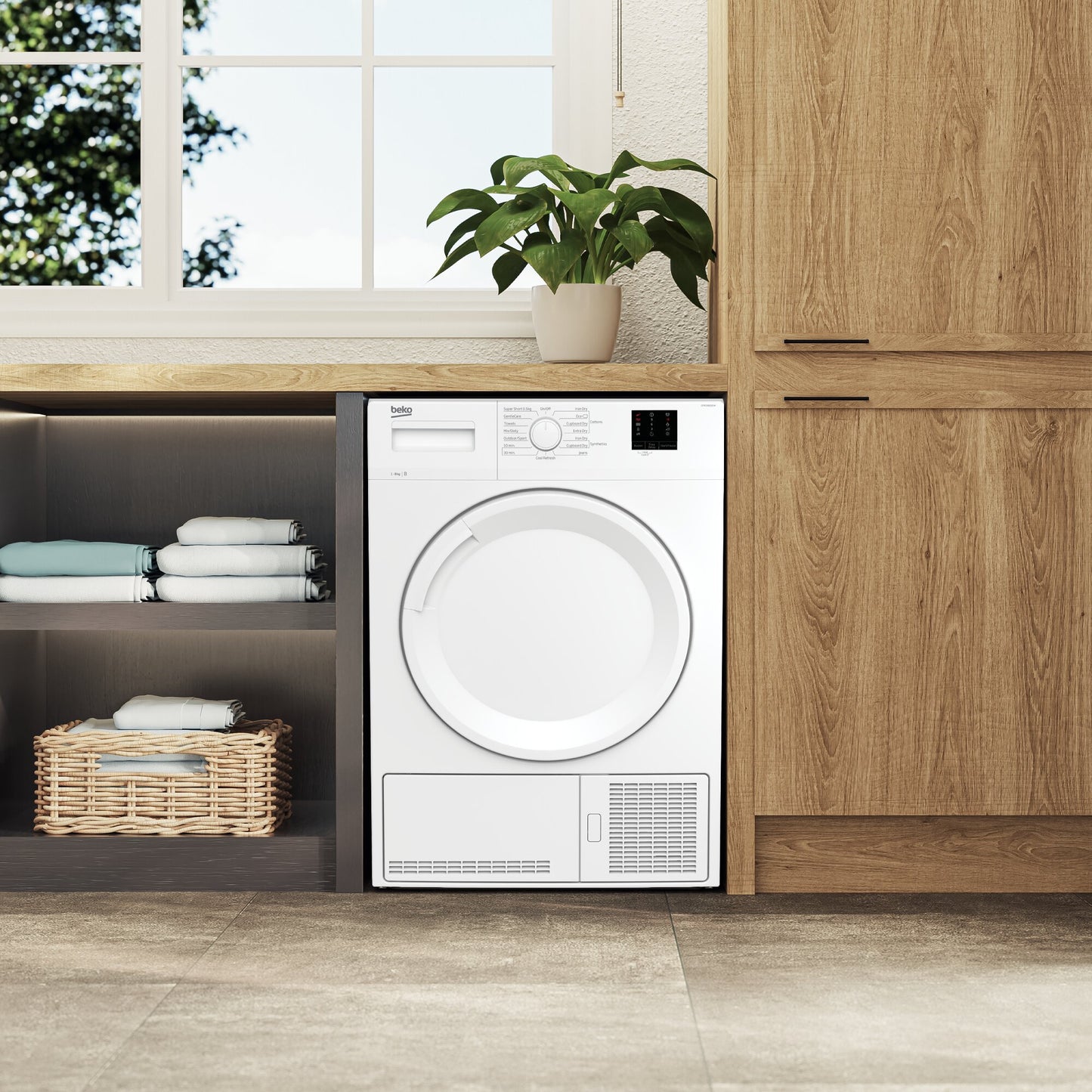 Beko 8Kg Condenser Tumble Dryer - White - B Rated