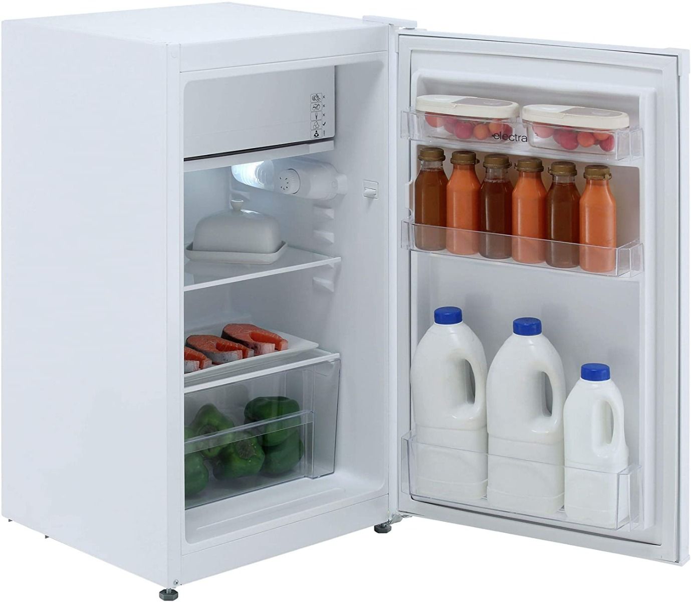 Electra 89L Fridge with Ice Box – White – F Rated