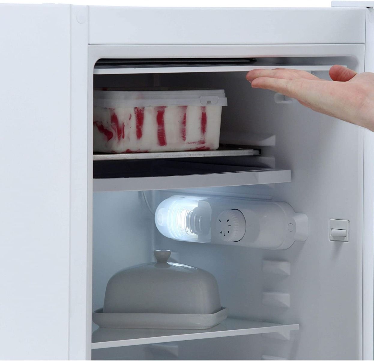 Electra 89L Fridge with Ice Box – White – F Rated