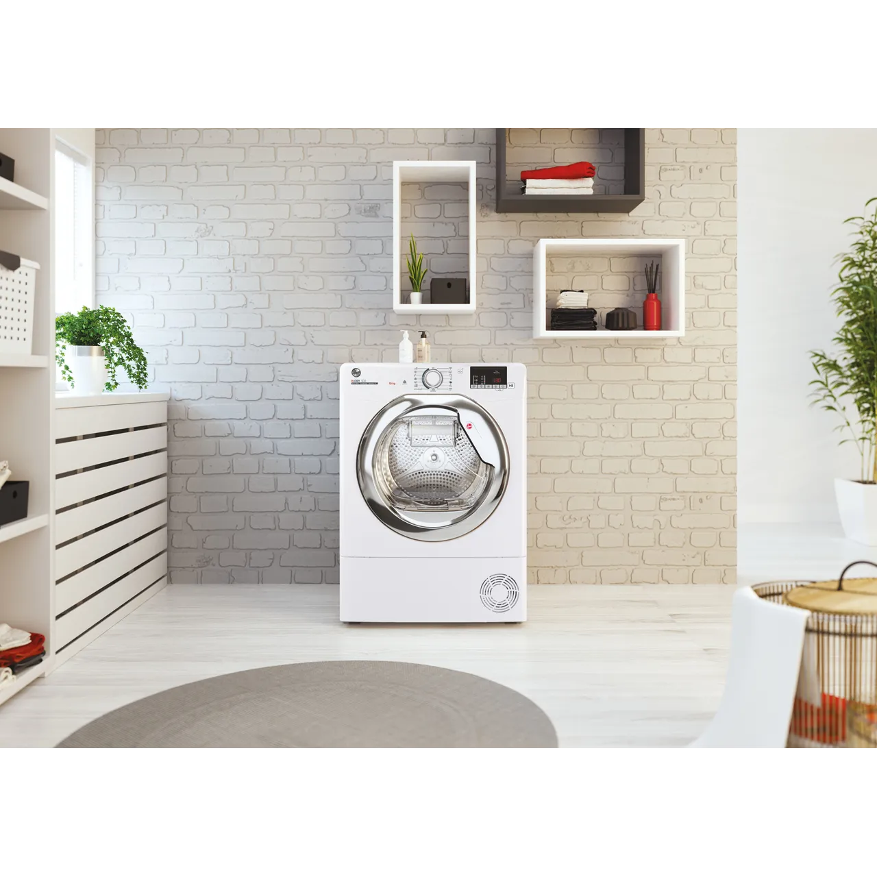 Hoover H-DRY 300 Wifi Connected 10Kg Condenser Tumble Dryer - White - B Rated