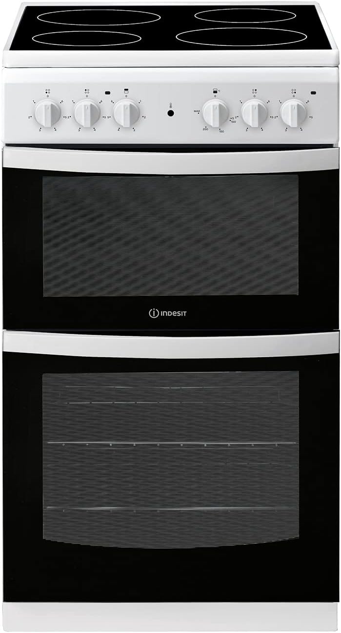 Indesit Electric Freestanding Double Cooker 50cm