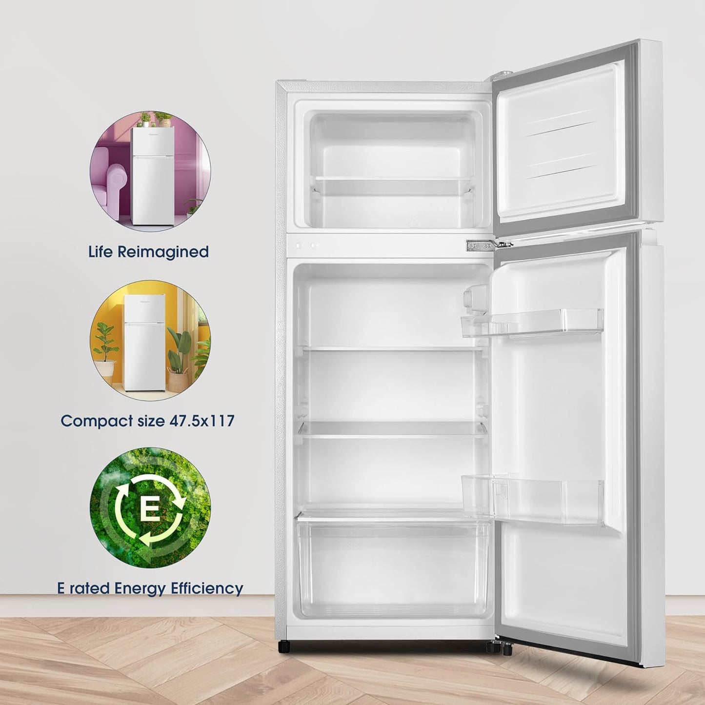 Fridgemaster Freestanding Top Mounted Fridge Freezer