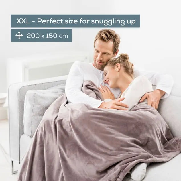 Beurer XL throw, Taupe, 200 x 150cm