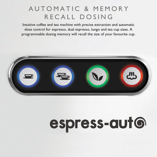 1350W 3 in 1 Coffee and Tea Maker Stainless Steel/Black