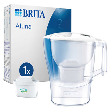 2.4L ALUNA WATER FILTER JUG WHITE 1 x MAXTRA PRO