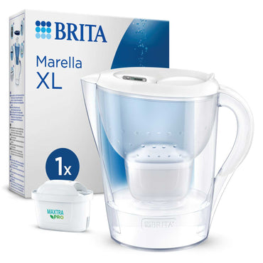 3.5L MARELLA WATER FILTER JUG WHITE + 1 MAXTRA PRO