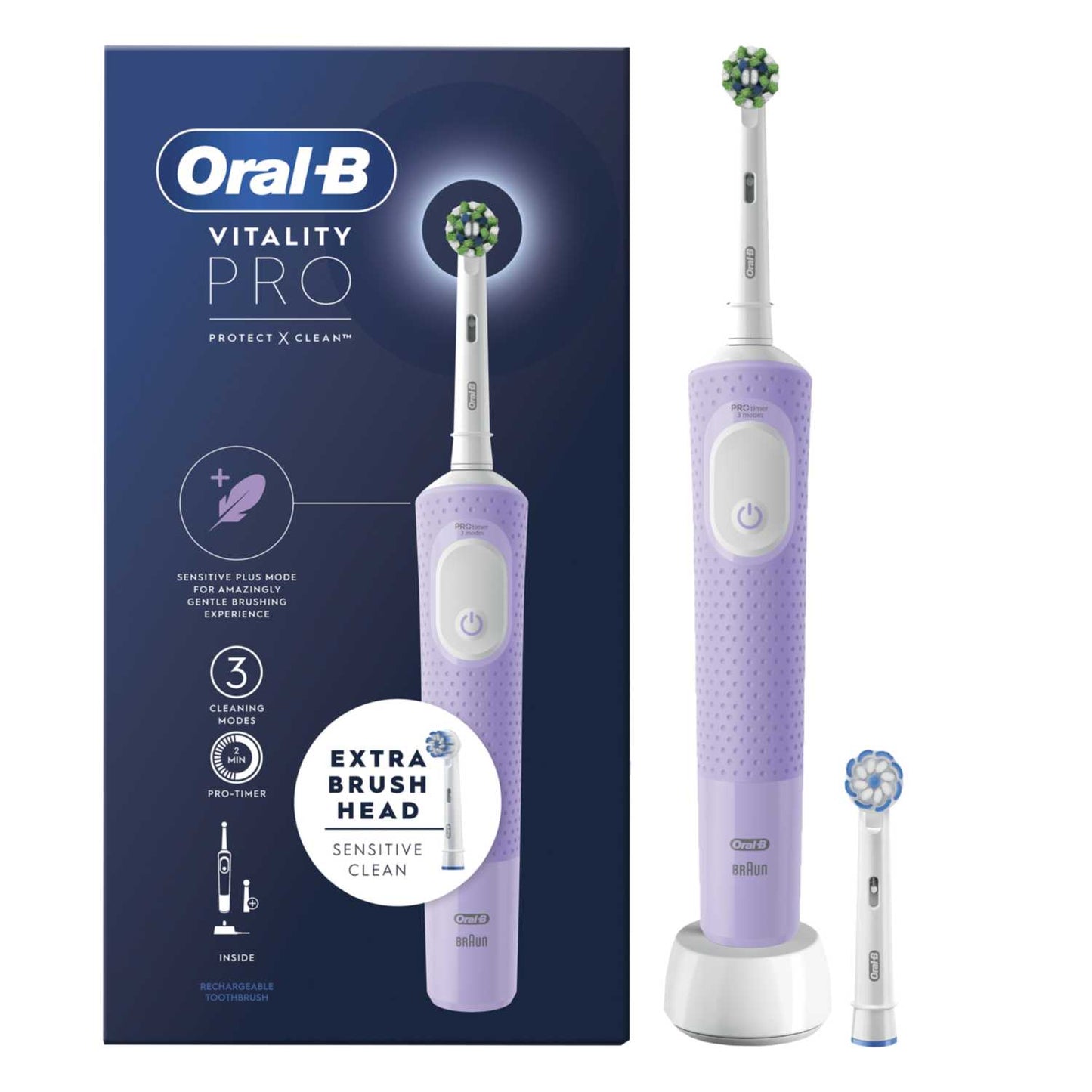 VITALITY PRO RECHARGEABLE TOOTHBRUSH LILAC