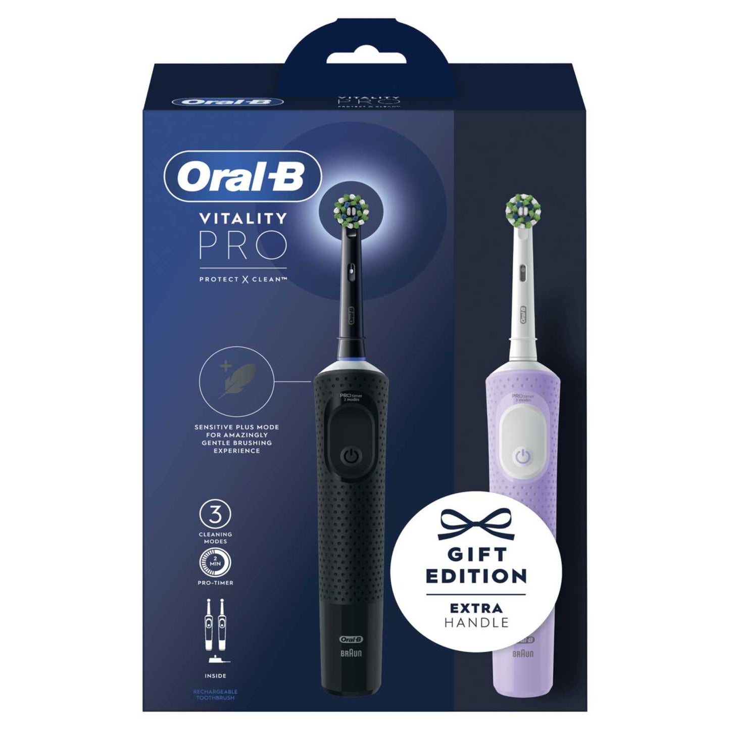 VITALITY PRO RECHARGEABLE TOOTHBRUSH DUO PACK