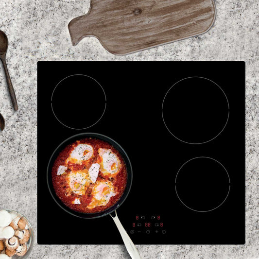 60CM 4 ZONE CERAMIC HOB TOUCH CONTROL BLACK