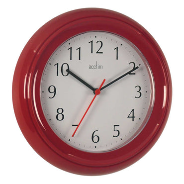 WYCOMBE WALL CLOCK RED
