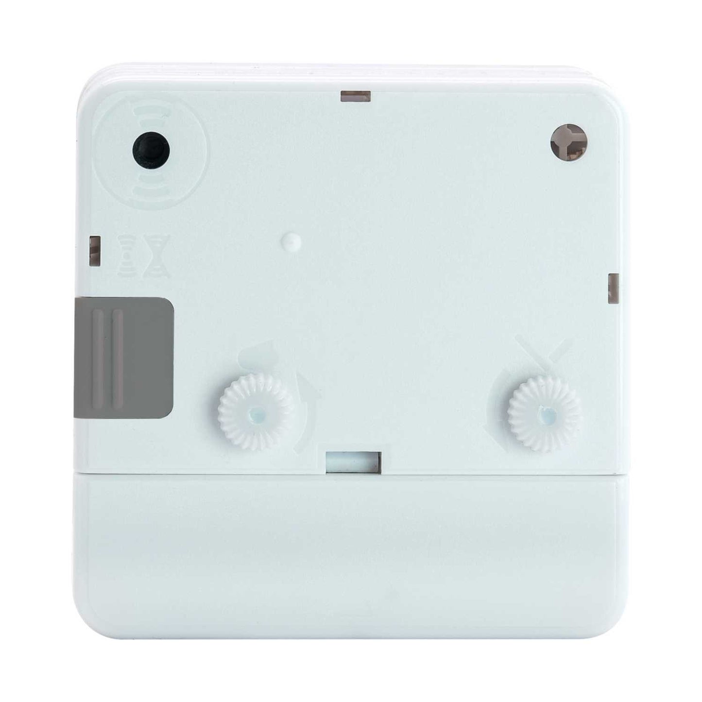 INGOT ANALOGUE ALARM CLOCK WHITE