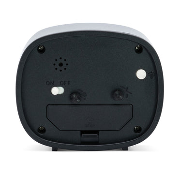 HILDA RETRO NON-TICKING ALARM CLOCK BLACK