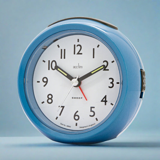 GRACE NON-TICKING ALARM CLOCK FRENCH BLUE