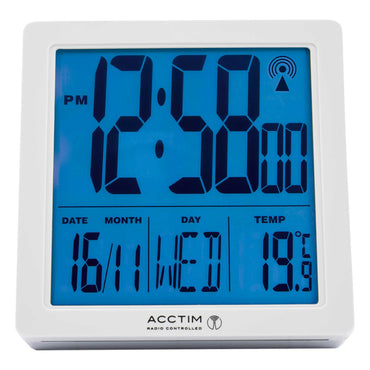 VARSITY RADIO CTRL MULTIFUNC DISPLAY ALARM WHITE