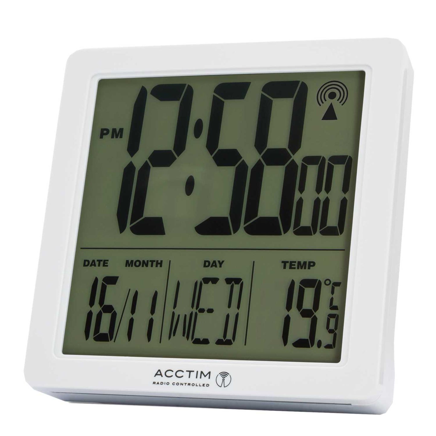 VARSITY RADIO CTRL MULTIFUNC DISPLAY ALARM WHITE