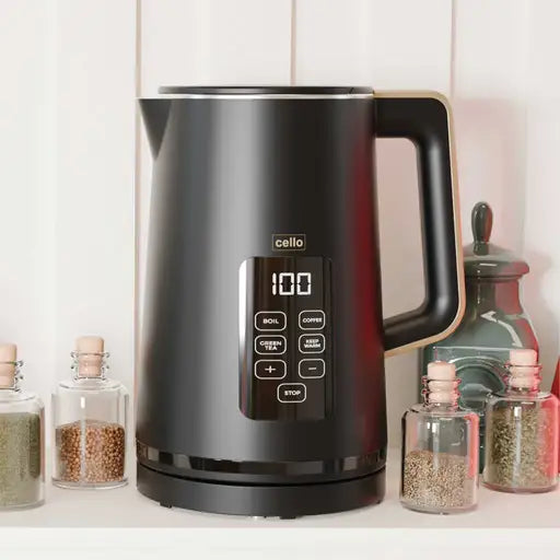 Digital Kettle with Touch Panel Black